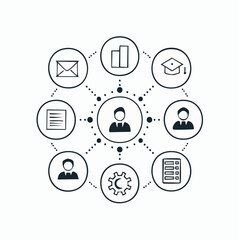 Vector Illustration of Ui ux Icon Pack Presenting User, Data, and Navigation System