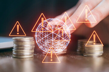 Increasing financial awareness through digital alerts and visual representations of money management