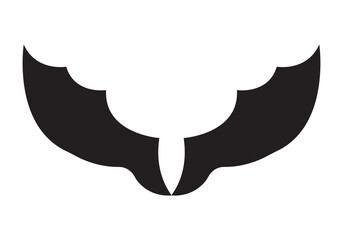 Wings icons set on transparent background. Angel wings icon vector set.