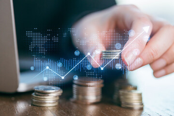 Digital finance growth through investment strategies and analysis of currency