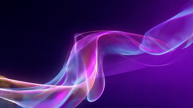 Abstract light wave Background ,aesthetic, colorful background with abstract shape glowing in ultraviolet spectrum, curvy neon lines, Futuristic