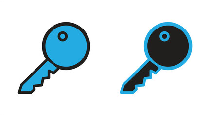 Key set icon vector illustration