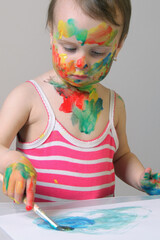 Early artistic exploration shaping future talent.