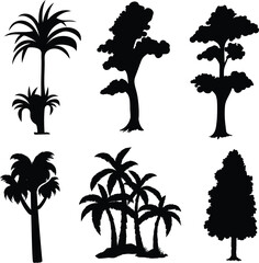 Trees vector design silhouette 
