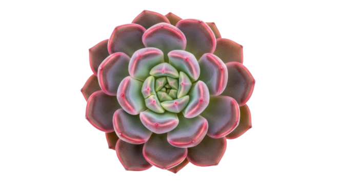 Echeveria Perle von Nürnberg succulent isolated PNG, rosette-shaped plant with fleshy leaves for desert garden and drought-tolerant landscaping