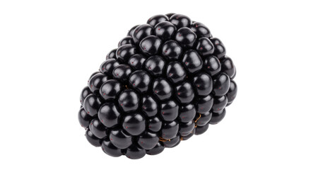 Fresh blackberry PNG isolated on transparent background, ripe and juicy summer fruit for healthy eating and dessert making