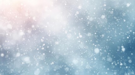 Obraz premium Abstract winter background with glowing bokeh and soft light.