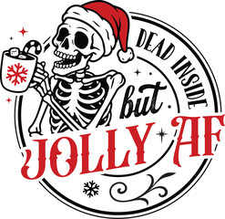 Christmas Skull SVG