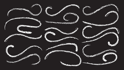 Line brush marker scribble sketch underline. Blue pencil strokes isolated. Crayon or marker scribbles. Brush strokes lines collection. Vector illustrator