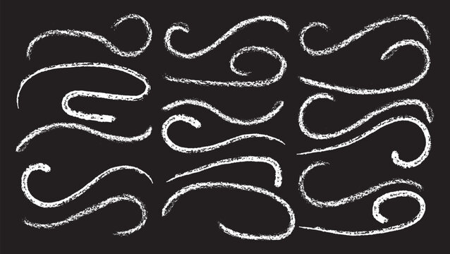 Line brush marker scribble sketch underline. Blue pencil strokes isolated. Crayon or marker scribbles. Brush strokes lines collection. Vector illustrator