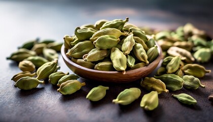 Fresh Green Cardamom Pods With Aromatic Seeds Perfect For Culinary Creations And Natural Wellness Products Adding A Touch Of Exotic Spice And Flavor