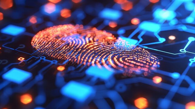Biometric fingerprint scanner  enhancing cybersecurity and data protection for secure access systems