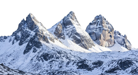 Obraz premium Snowy mountain peaks on a transparent background, PNG image, PNG file