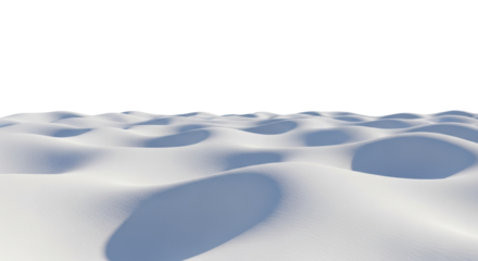  Wavy winter snowdrifts on a transparent background, PNG image, PNG file