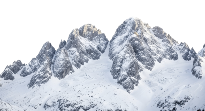  Majestic snow covered peaks on a transparent background PNG image PNG file winter alpine mountain landscape isolated