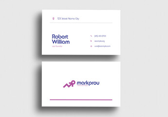 Minimalist Corporate Business Card Design Template