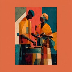 Jamaican couple enjoys each other company