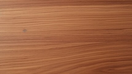 Naklejka premium A close-up view of a smooth, polished wooden surface showcasing beautiful grain patterns and warm earthy tones.
