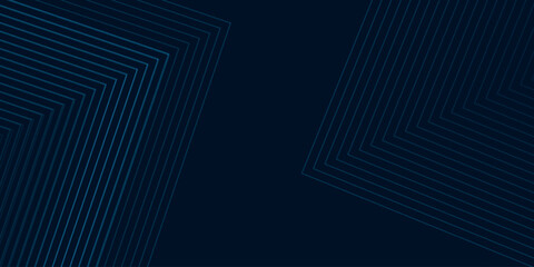 Dark blue abstract background with glowing square lines. Minimalist and modern background concept for covers, banners, brochures, presentations, and certificates. VOL. 4