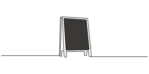 Chalkboard minimalist single line drawing graphic illustration