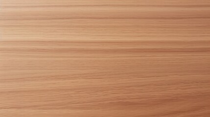 Naklejka premium A smooth, light brown wooden surface with fine, parallel grains, showcasing natural texture and color variations.