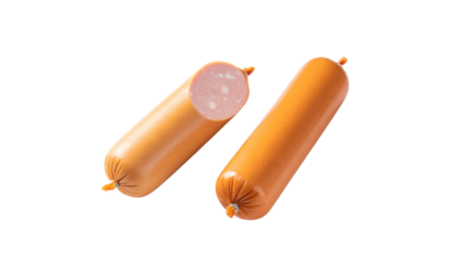  Dual Sausage Compositions with Whole and Cross-Section Views – isolated on transparent background