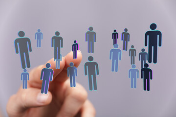 Abstract visual representation of networking, connection, and online community. Illustration of...