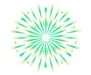 Obraz premium Vibrant Green Radial Gradient Design Element