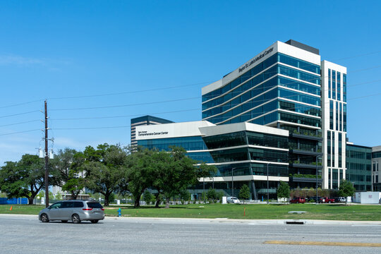 Houston, Texas, USA - April 3, 2024: Dan L Duncan Comprehensive Cancer Center at Baylor St. Luke's Medical Center in Houston, Texas, USA. 