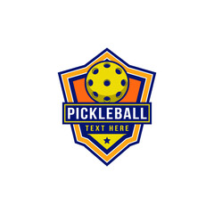 Pickleball badge logo design