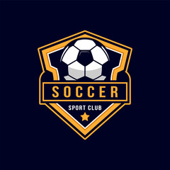 soccer logo badge template