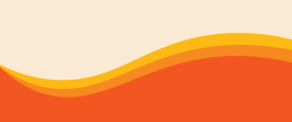 Bright wavy background with warm retro autumn colors. Cool hippie background. Retro psychedelic wavy design from the 60s and 70s.