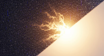 Warm Light Dissolving Static Noise