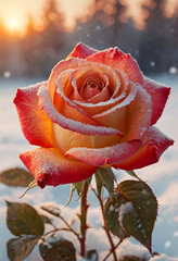 Rose - holiday gift. Generative AI