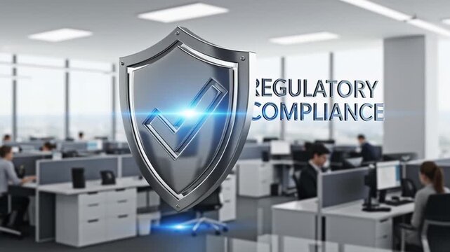 Regulatory Compliance Concept in a Business Office setting.