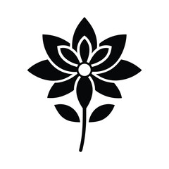 Lilac Flower Icon Vector Illustration