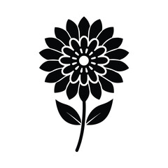 Scabiosa Flower Icon Vector Illustration