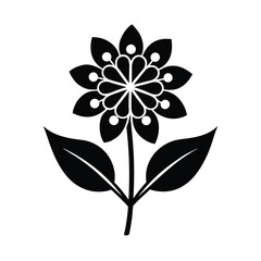 Verbena Flower Icon Vector Illustration