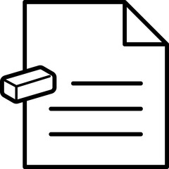 Data Deletion, Cleaning Data, and Correction File Icon