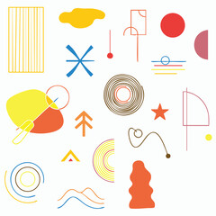 Conceptual Abstract – Minimal Symbolic Shapes Set