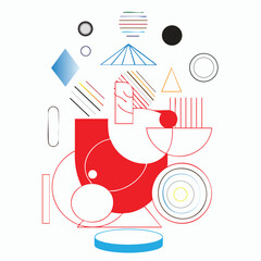 Conceptual Abstract – Minimal Symbolic Shapes Set