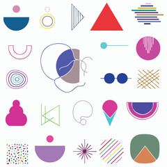 Conceptual Abstract – Minimal Symbolic Shapes Set