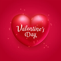 Valentine's Day. Realistic hearts. Vector design. Template for cards, banners, posters, and more.