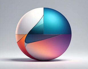 "Segmented Sphere: Abstract Data in Gradient Motion"