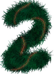 Numbers in Christmas theme