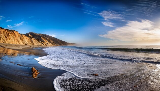 Eroded Butterfly Beach Montecito California King Tide S Surreal Impact
