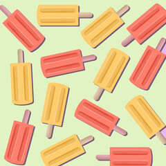 ice cream seamless pattern