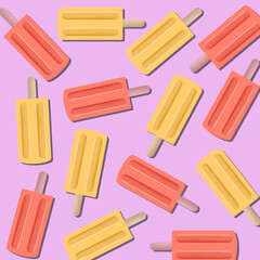 ice cream seamless pattern