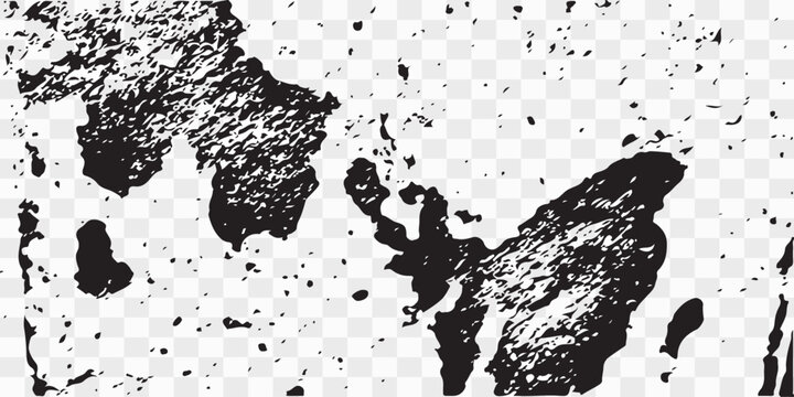 Black and white abstract grunge ink paint leopard print pattern vector illustration design texture stain spot.