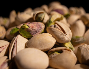 Pistache gros plan, intérieur, horizontal